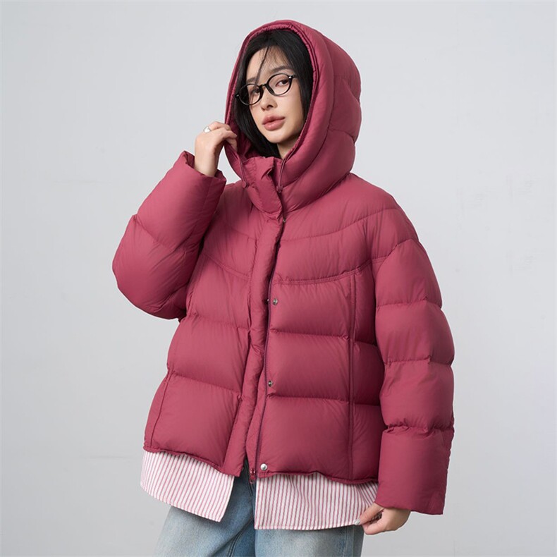 现货2025年冬季新款羽绒服女90白鸭绒,女装羽绒服,阳光伊恋