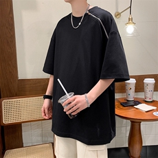 2024夏季新款潮流小众简约体恤设计感短袖T恤男现货T1726-P30，男装T恤，星座512-4