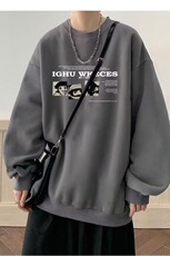 长袖上衣男款春秋季重磅宽松圆领卫衣男生初秋美式潮牌外套，女装短外套，星座218-1（原230）