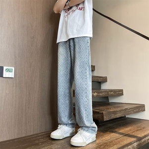 水洗做旧牛仔裤男新款个性潮流美式高街  NA015 P43图片