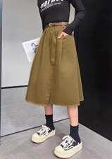 [现货]半身裙休闲款，两色、四个尺码，女装半身裙，依柏璐(1F)