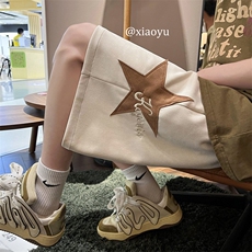 XZ616夏季新款麂皮绒星星刺绣休闲五分裤短裤TY826P45控55，男装休闲裤，星座512A（原616）