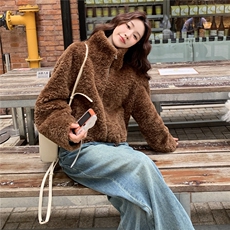新品2025冬装云朵绒皮毛一体外套2c116-2557-p235-k299，女装皮草，2C116