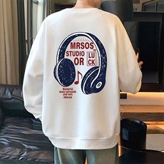 W556P35加绒45重磅圆领卫衣秋冬打底长袖，男装卫衣，星座304A-1