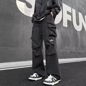 美式工装裤子男新款休闲冲锋裤大口袋潮流直筒长裤XK119-P47图片