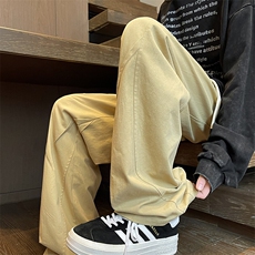 8XL-M休闲裤男日系潮牌拼接宽松阔腿裤直通工装裤K9103P68控88，男装工装外套，电商D206-1