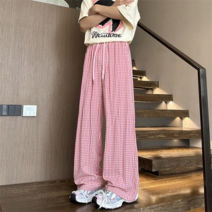 2026 春季新款 内景大码美式拼接格子裤M-5XL HK25047-特P30图片