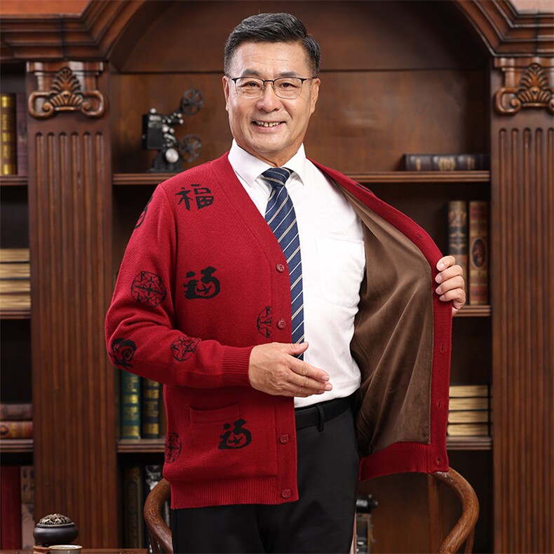 2025年秋季时尚百搭通勤简约休闲休闲情侣,男装中老年男装,亚东羊绒制品