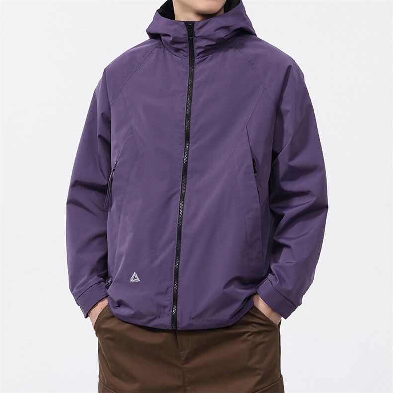 2025新款派克服工装连帽三防外套双面穿休闲夹克F0926-P100控199,男装夹克,电商D215