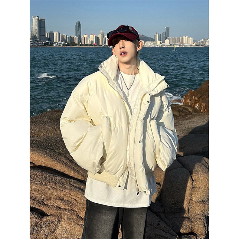 每天入仓千件可来仓库现看.防水防污立领pu皮棉服218-7-M120-特60，男装皮衣，星座218-7