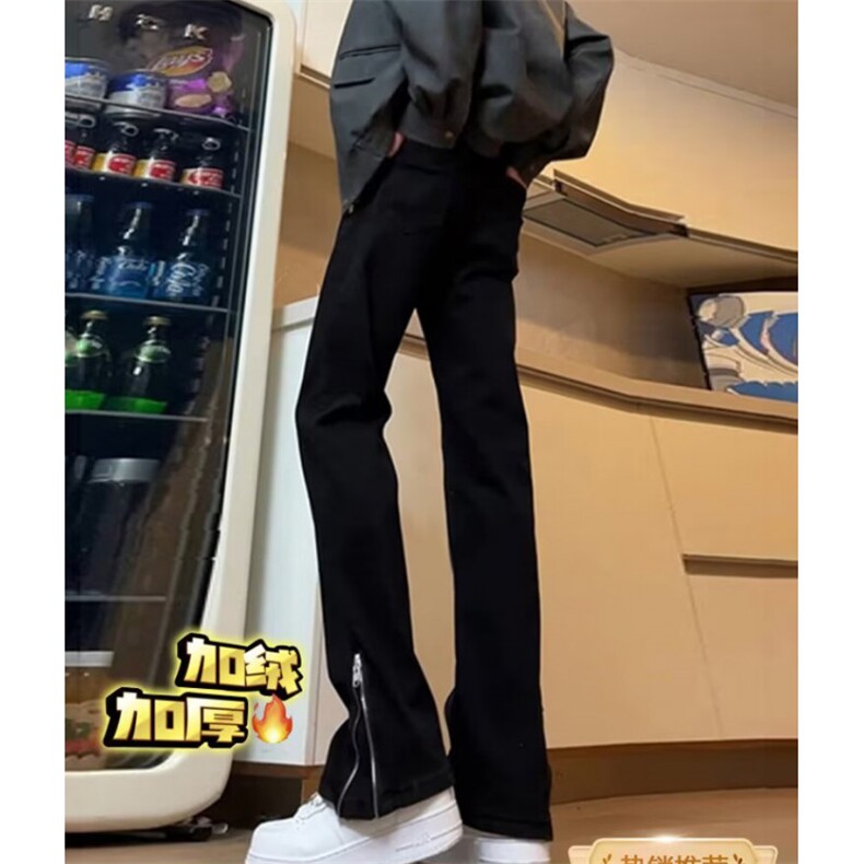 个性裤脚拉链牛仔裤男百搭新款直筒裤513ACK2782常规P37加绒P43,男装牛仔裤,星座513A