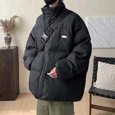 W8209P120控158肌理感新面料宽松压皱休闲棉服羽绒棉上衣棉衣，男装棉衣，电商B205