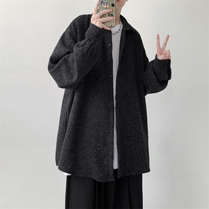 宽松厚款长袖衬衫男KD624-P30图片