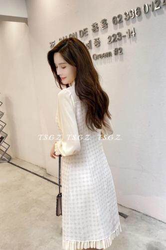 小香风金典修身连衣裙，女装连衣裙，天使公主