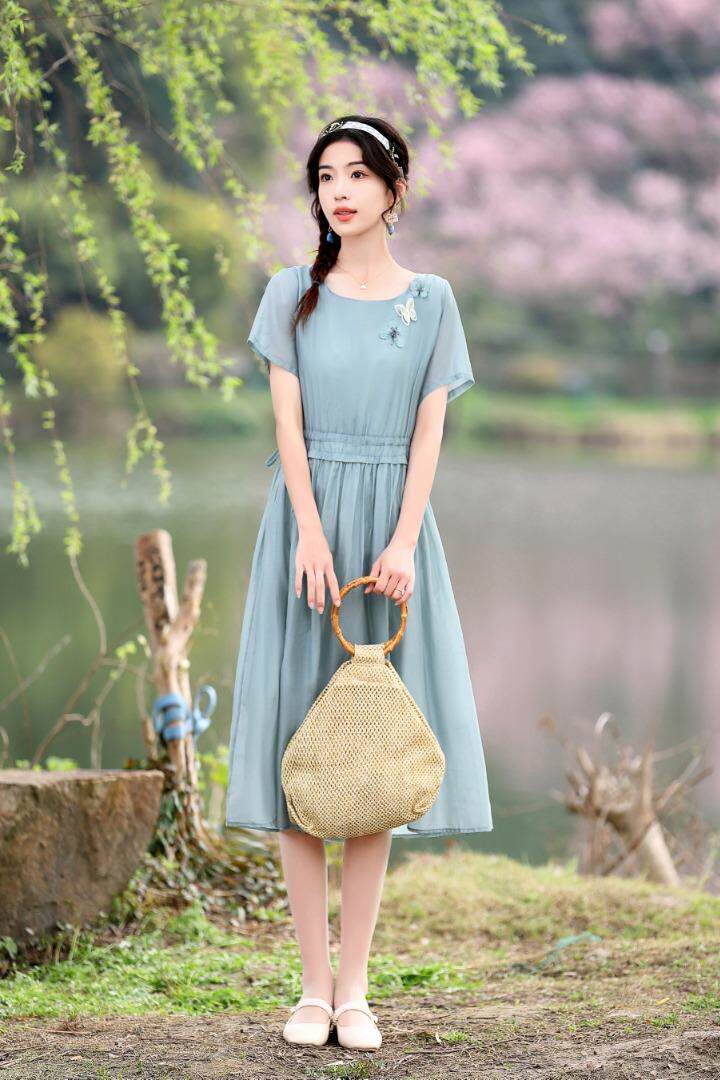 夏季新款，连衣裙，女装连衣裙，金典明美