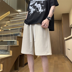 港风休闲裤高街五分裤宽松直通短裤DK125 P28图片