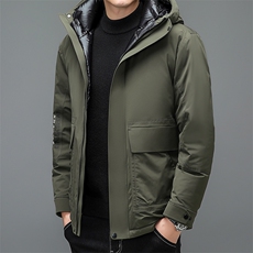 男装夹克羽绒服保暖2023冬季中青年装时尚加厚外套XY29207-P285，男装羽绒服，星座1105-3