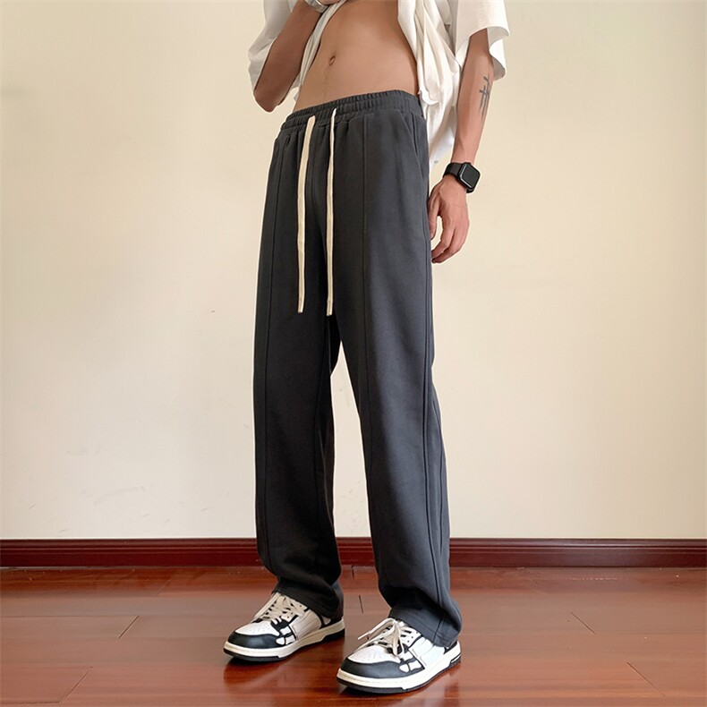 休闲裤男韩版潮流纯色痞子帅气2026新款新款ins宽松长裤K3776-P33,男装休闲裤,星座412