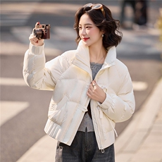 2025年冬季保暖休闲风无帽羽绒厚款，女装羽绒服，红依一坊