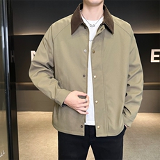 翻领夹克男春季简约宽松潮流百搭上衣服JK268-P78，男装夹克，星座308B-2