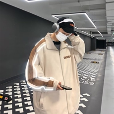 鹿皮绒外套男士春款美式复古潮牌上衣HW174P78，男装夹克，星座1116-2