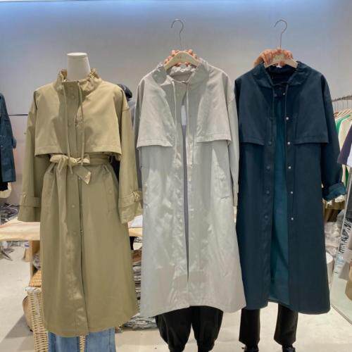 长款风衣ml两个码，女装风衣，BAIBIANYIYI