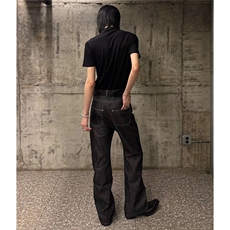 203-6B5112P40特老钱百搭刺绣微喇牛仔裤原色丹宁牛仔裤，男装牛仔裤，星座203-6(原电商259)
