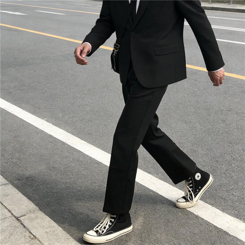 2026春季西裤男直筒宽松休闲九分裤西装裤高级垂坠感裤子YZ20-P35,男装西服套装,星座509