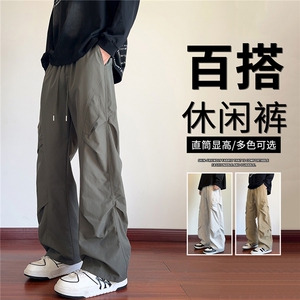 抖音品质工装冲锋裤男透气美式机能长裤A146-GY585特p25量大优图片