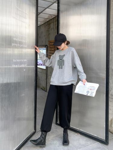 【现货】2021春新款印花套头卫衣,女装卫衣/绒衫,壹题YITI
