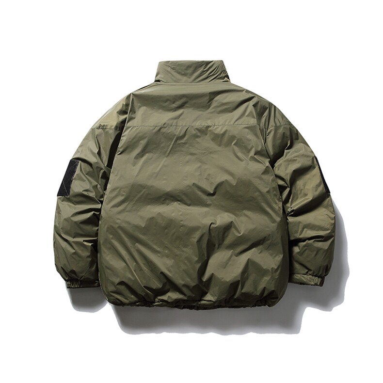 南夏乔装2025冬季新款纯色基础款立领棉服日系复古宽松面包服棉衣,男装棉衣,电商S006（B521）