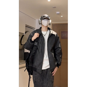 男士皮棉衣冬季加棉加厚皮衣外套棉服棉袄潮A266-MYPY010-P85特批图片