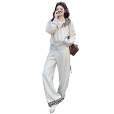 【新款】美式豹纹连帽卫衣套装088-9827P195K318，女装套装/套裙，2C088