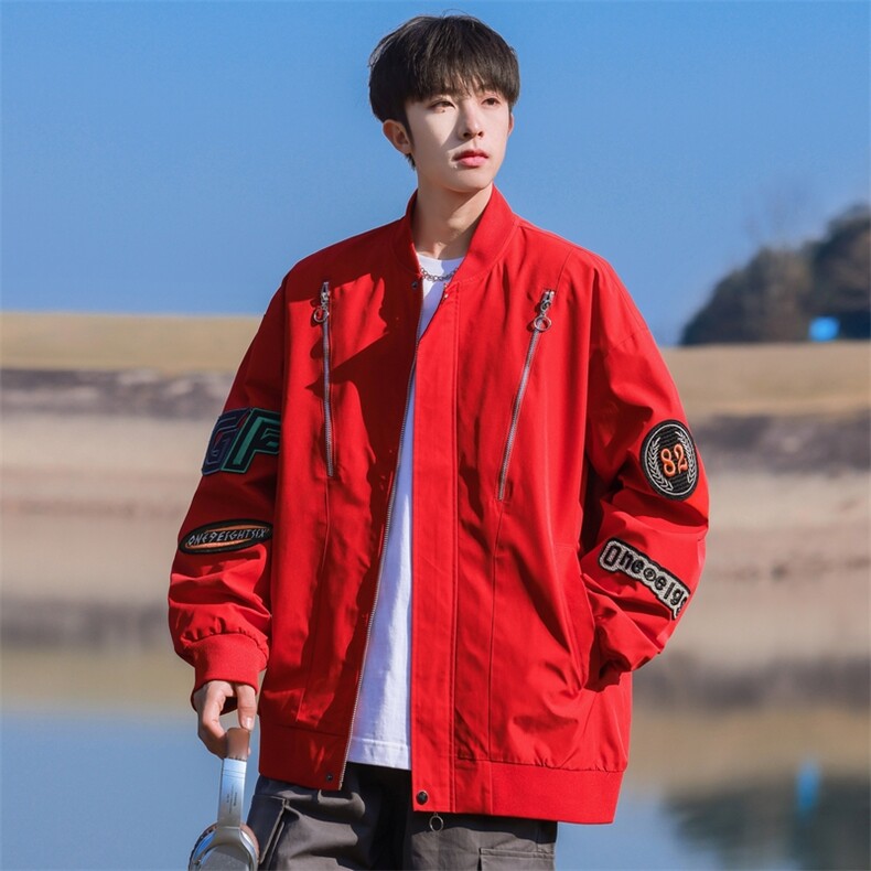 JK0025-P85  2025春季飞行员夹克美式重磅新款棒球服图片