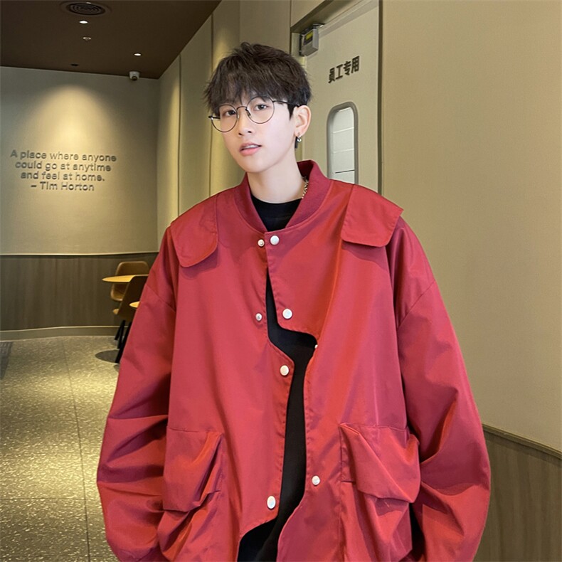 错位门禁飞行员夹克男外套男棒球衣服XH26-P70,男装夹克,电商B367