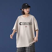 网红t恤ins夏季潮牌短袖衣服简约百搭上衣潮流宽松A161-2-T20-P25，男装T恤，电商A161-2