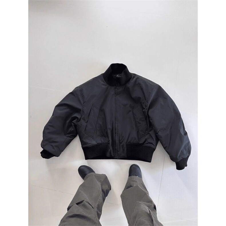 【有货】立领棒球服棉服面包服廓形飞行员高级外套MY8210特P96,男装棉衣,星座908-1
