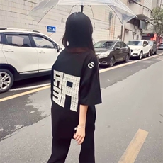 万针全刺绣工艺抖音得物高品质260克重磅纯棉双纱美式高街短袖T恤，男装T恤，电商A486