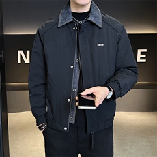 标50白鸭绒夹克式假两件轻薄羽绒服男外套B317-Y522-P195控258，男装夹克，电商B317