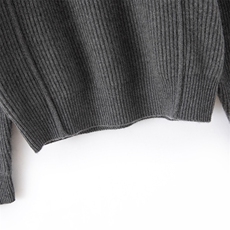 2025年秋季新款元宝针半拉链针织羊绒上衣时尚休闲通勤百搭，女装羊绒衫，博友羊绒