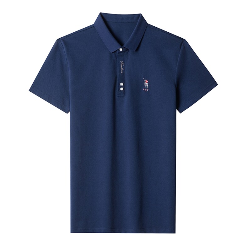 宽松百搭polo衫男式夏季新品t恤短袖翻领保罗衫商务休闲潮流体恤,男装T恤,电商B212（原钱塘6029）