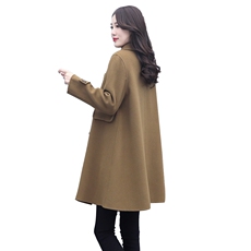 时尚女装毛呢外套冬季新款斗篷式大衣显瘦气质百搭长款外套，女装毛呢外套，天丽
