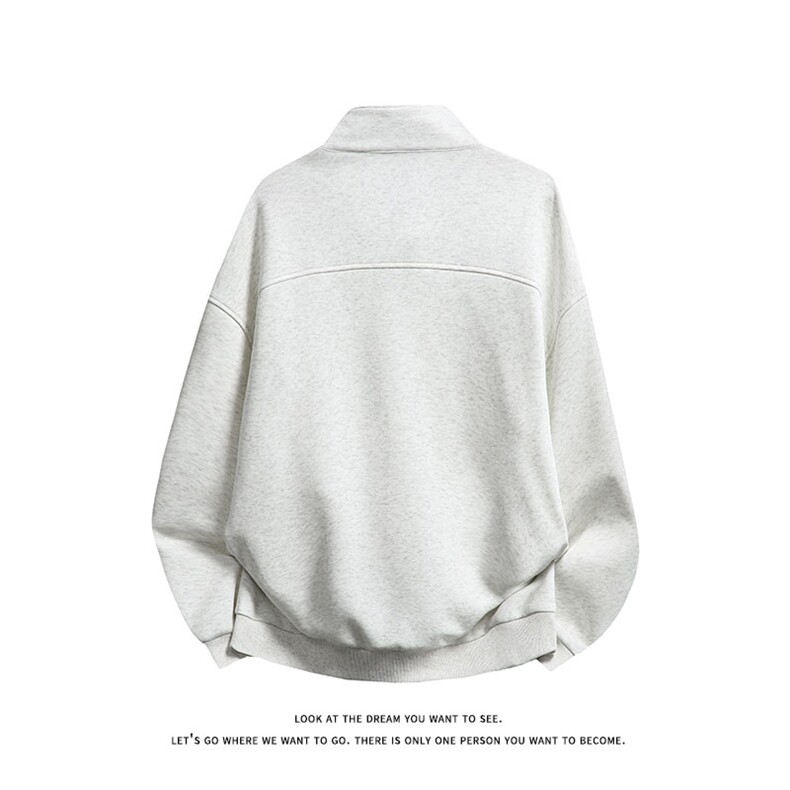 美式开衫卫衣宽松情侣基础款休闲运动外套上衣W4689-特价P52,女装短外套,电商A007