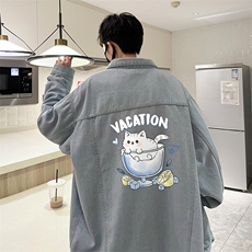 牛仔夹克男大码牛仔外套男茄克NJ77408-P60，男装夹克，电商A040