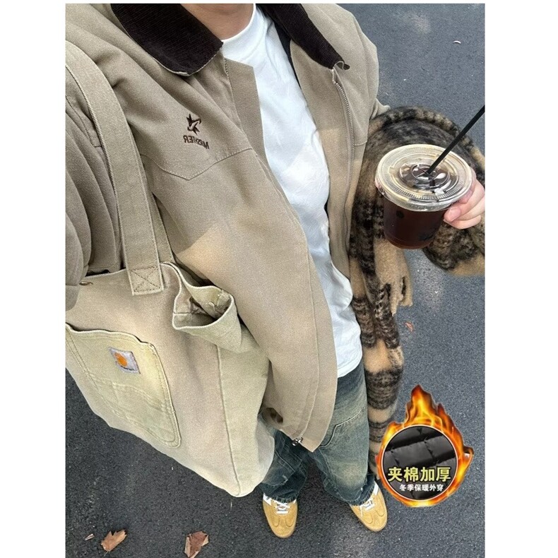 【有货】D8155-P93美式潮牌加厚夹克男美式复古时尚高街外套男,男装夹克,星座603-2