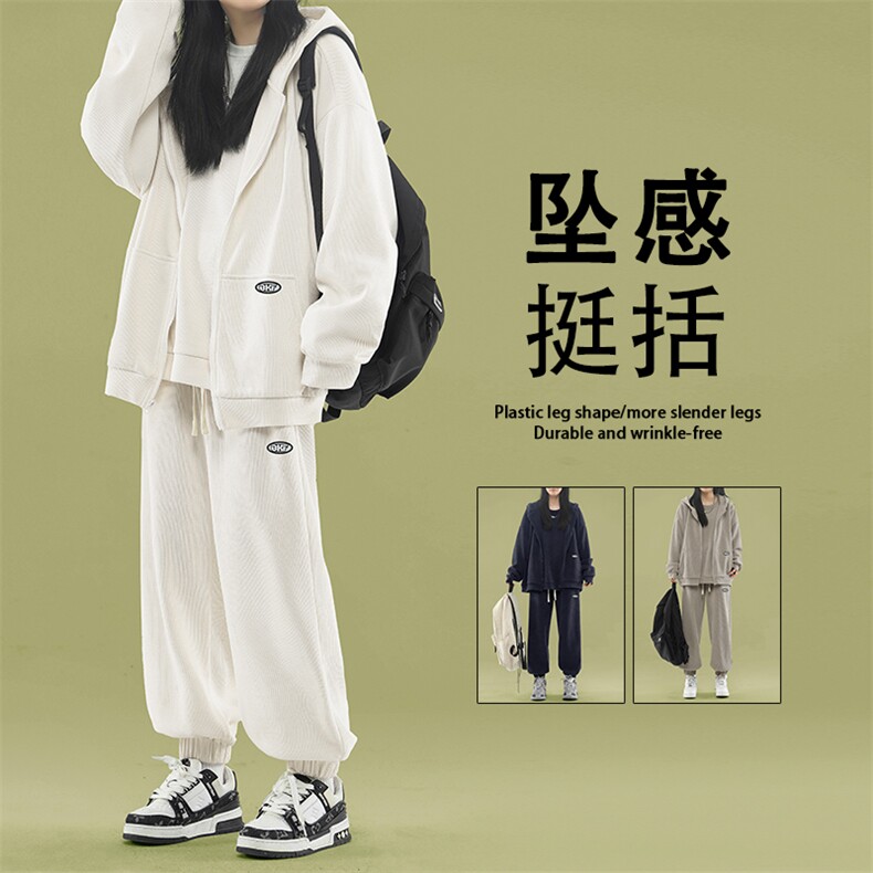 卫衣套装美式潮牌高街休闲运动三件套SJT873-特批176加绒特批206,男装卫衣,星座718
