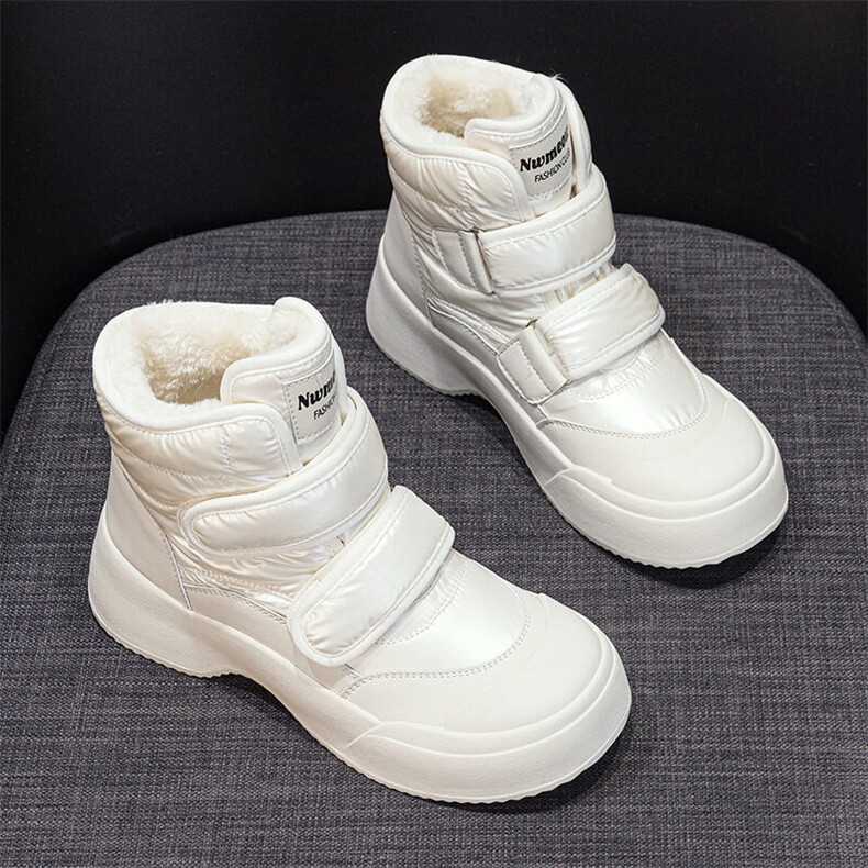 X4631-175雪地靴女秋冬新款厚底韩版加绒加厚面包大棉鞋，女鞋长靴，星座1407-3