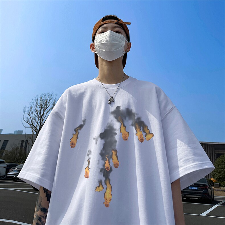 量大优供视频220克美式短袖t恤T2919得物直播有280克品质,男装T恤,电商A486