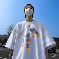 量大优供视频220克美式短袖t恤T2919得物直播有280克品质，男装T恤，电商A486
