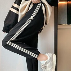 休闲裤男女宽松直筒休闲裤时尚束脚裤子百搭港风潮男裤子，男装休闲裤，星座1210-1